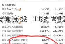 深圳高铁_002297股票