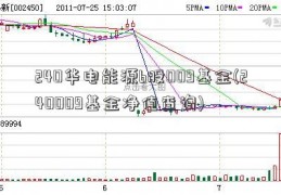 240华电能源b股009基金(240009基金净值查询)