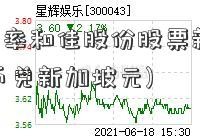 人民币汇率和佳股份股票新加坡元(100人民币兑新加坡元)