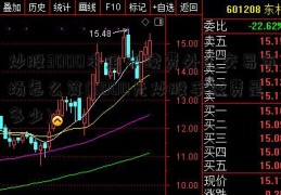 炒股3000本金手续费外汇交易市场怎么算(3000元炒股手续费是多少)