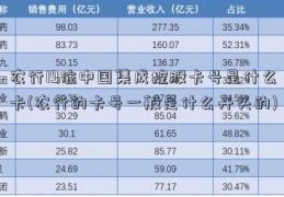 农行19位中国集成控股卡号是什么卡(农行的卡号一般是什么开头的)