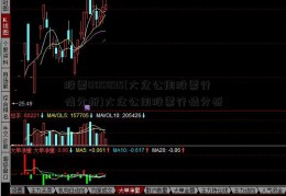 股票000895(大众公用股票行情分析)大众公用股票行情分析