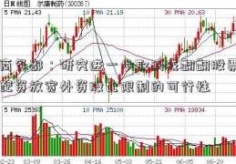 商务部：研究进一步取消或翻翻股票配资放宽外资股比限制的可行性