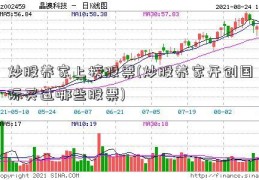 炒股养家上榜股票(炒股养家开创国际买过哪些股票)