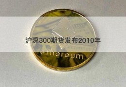 沪深300期货发布2010年