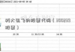 科大讯飞的股票代码（300239股票）