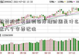 趋势股买卖原则百度理财周是什么 这八个字要记住