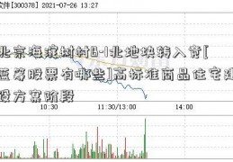 北京海淀树村B-1北地块转入竞[蓝筹股票有哪些]高标准商品住宅建设方案阶段