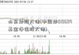 山东炒股大佬(中国炒519694基金净值股大佬)