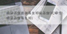 消费基金后期怎么样选基金(汇添富消费基金怎么样)