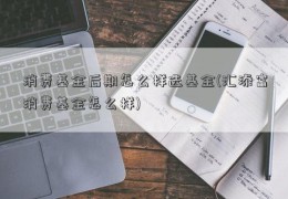 消费基金后期怎么样选基金(汇添富消费基金怎么样)