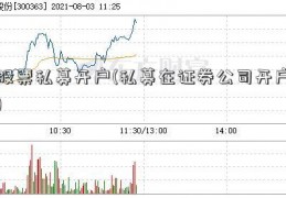 股票私募开户(私募在证券公司开户)