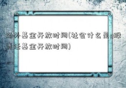 场外基金开放时间(社会什么是g股责任基金开放时间)