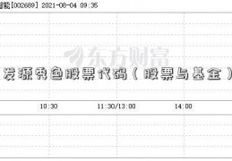 发源秀色股票代码（股票与基金）