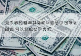 建设银行每网贷评级日消费限额怎么解除 可以通过以下方式