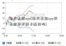 南方基金app(南方基金app买基金要求原卡进出吗)