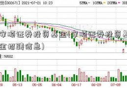 安顺证券投资基金(安顺证券投资基金招聘信息)