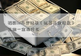 福彩3d开奖结果（私募基金清盘）五险一金指什么