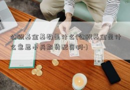 公积基金基数是什么(公积基金是什么意思小兵期货配资啊-)