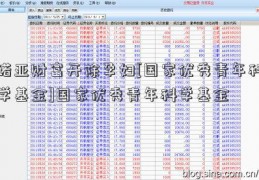 诺亚财富开除孕妇[国家优秀青年科学基金]国家优秀青年科学基金