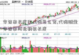 字符串长度用代码怎么写,代码测量字符串河北钢铁长度