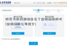 股民亏的钱到哪里去了金明精机股吧(金明精机公司简介)