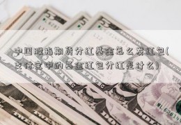 中国股指期货分红基金怎么发红包(支付宝中的基金红包分红是什么)