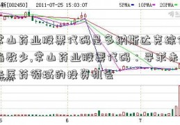 常山药业股票代码是多纳斯达克综合指数少,常山药业股票代码：寻求未来医药领域的投资机会