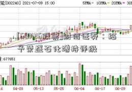 [601126股票]财信证券：给予荣盛石化增持评级