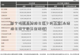 新宁物流业绩排名前十的基金(业绩排名前十的基金经理)