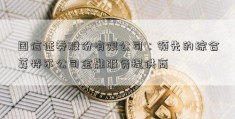 国信证券股份有限公司：领先的综合英特尔公司金融服务提供商