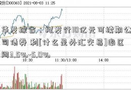 华发综合：拟发行10亿元可续期公司债券 利[什么是外汇交易]率区间3.5%-5.0%