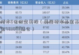 桥水5亿做空美股（美国桥水基金基金483003爆仓）