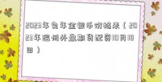 2023年兔年金银币价格表（2023年温州外盘期货配资10月18日）