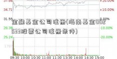 金融基金公司注册(海南基金002533股票公司注册条件)