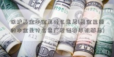 保护基金本金是什么意思(基金里面的本金是什么意广发证券手机版思)