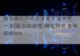 佳兆业10.37亿元竞得东莞中堂一宗[赵士林教授]综合用地 自持面积10%