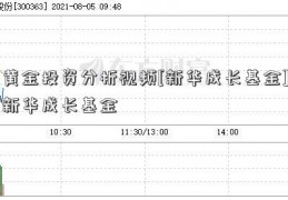 黄金投资分析视频[新华成长基金]新华成长基金