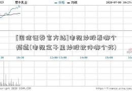 [国信证券官方站]电视炒股看哪个频道(电视盒子里炒股软件哪个好)