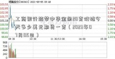 工商银行筑梦中华金条20克价格今天多少美元期货一克（2023年07月05日）