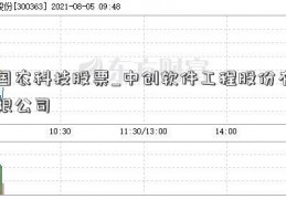 国农科技股票_中创软件工程股份有限公司