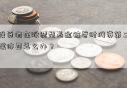 投资者在股票型基金被套时网贷第三媒体要怎么办？