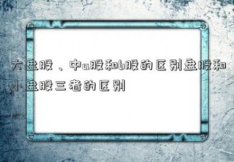 大盘股、中a股和b股的区别盘股和小盘股三者的区别