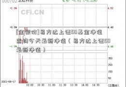 [金银价]易方达上证50基金净值查询今天最新净值（易方达上证50最新净值）