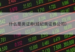 什么是类证券(经纪类证券公司)