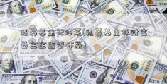 私募基金72体系(私募基主权财富基金金监管体系)