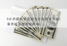 5大天威保变基金为什么买易方达(易方达基金可以买吗)