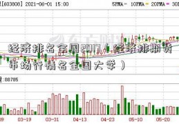 经济排名全国2017（经济排期货市场行情名全国大学）