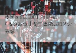 中国国航601111『越南vn30指数基金』越南指数vn30最大跌幅