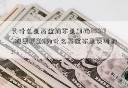 为什么是基金而不是直接300177股票捐款(为什么基金不是实时的)